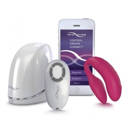 Фото We-Vibe, Канада Смарт-вибромассажер розовый We-Vibe 4 Plus