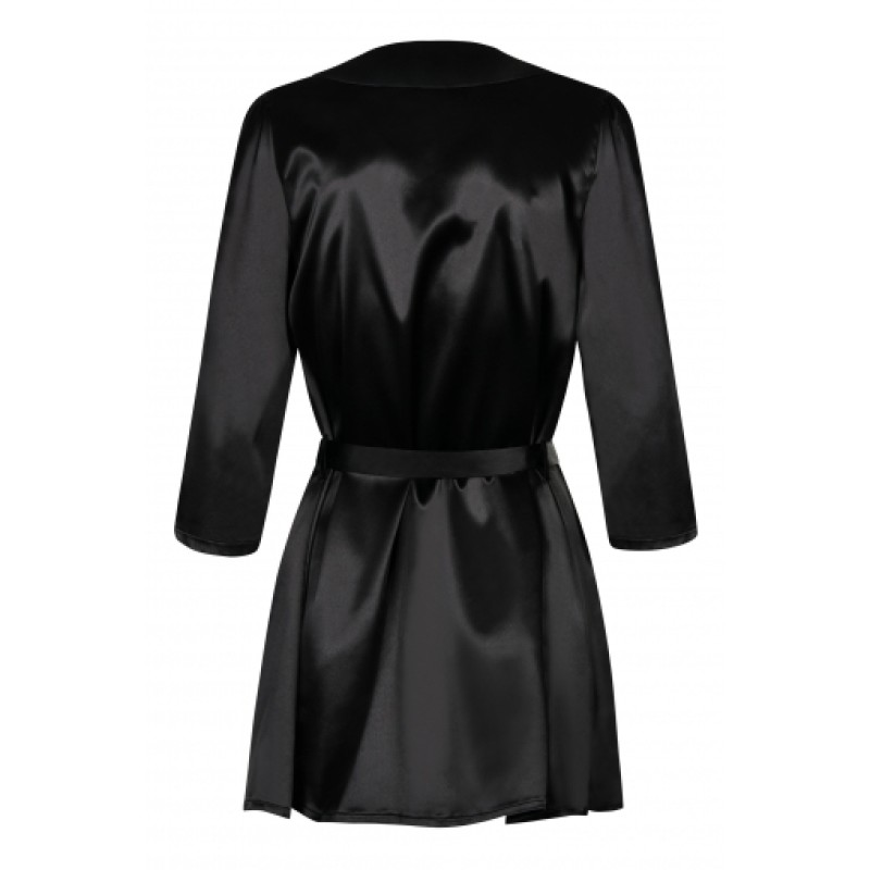 Черный пеньюар Satinia L/XL