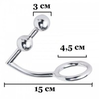 Аналлок с двумя шарами и диаметром кольца 4,5 см