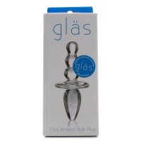Фото Glas, USA Двойная пробочка-елочка с блестящей спиралькой Titus Beaded