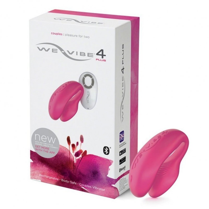 Смарт-вибромассажер розовый We-Vibe 4 Plus