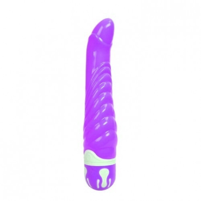 Рельефный вибратор The Realistic Cock фиолетовый