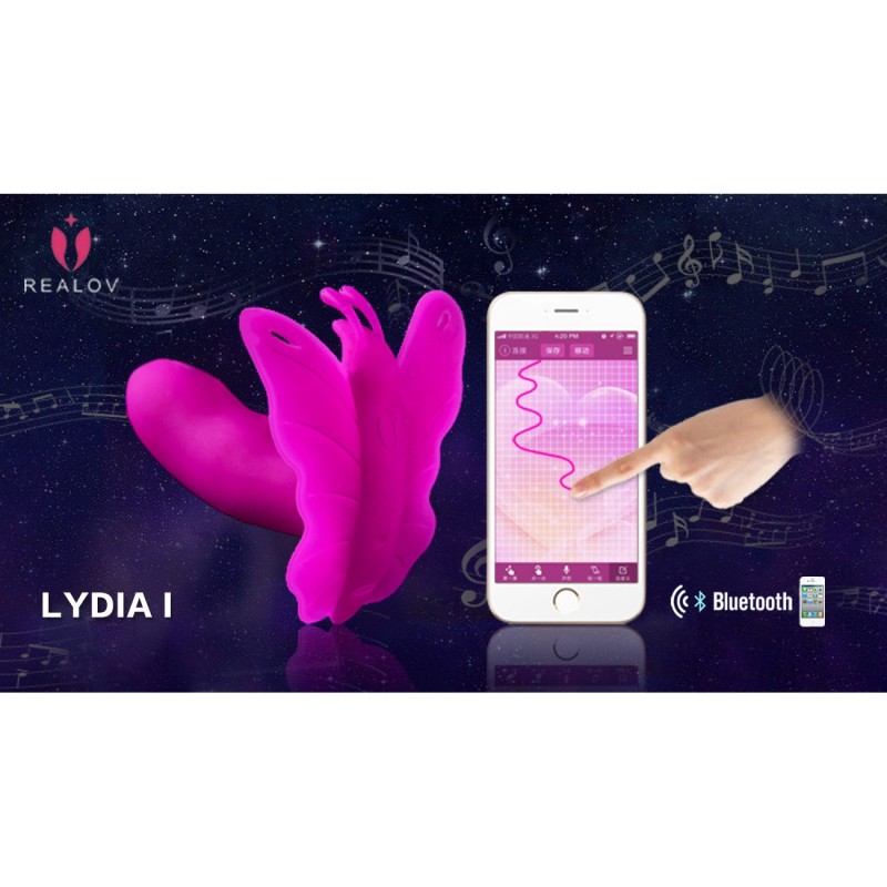 Смарт-вибратор для клитора Realov Lydia I - Smart Butterfly Vibe