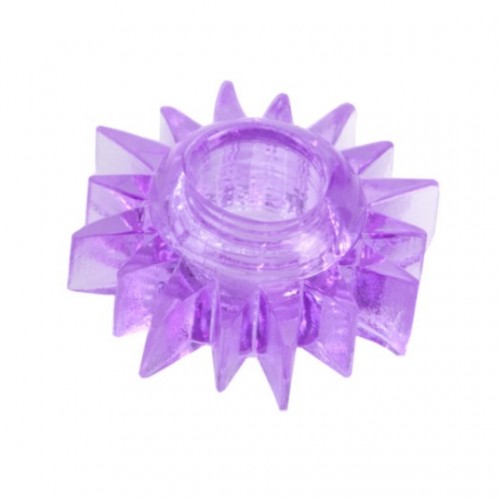 Эластичное фиолетовое кольцо для эрекции Toyfa