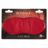 Изображение KISSEXPO Красная маска на глаза Love Mask Bondage