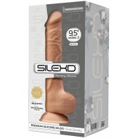 Фаллоимитатор с эффектом памяти SilexD Premium Dildo 24 см телесный