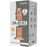 Фаллоимитатор без мошонки с эффектом памяти SilexD Premium Dildo 20 см телесный