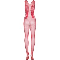 Красный кэтсьюит в мелкую сетку с элегантным вырезом S/L