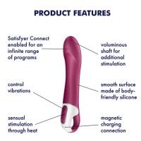 Смарт-вибратор с подогревом Satisfyer Big Heat