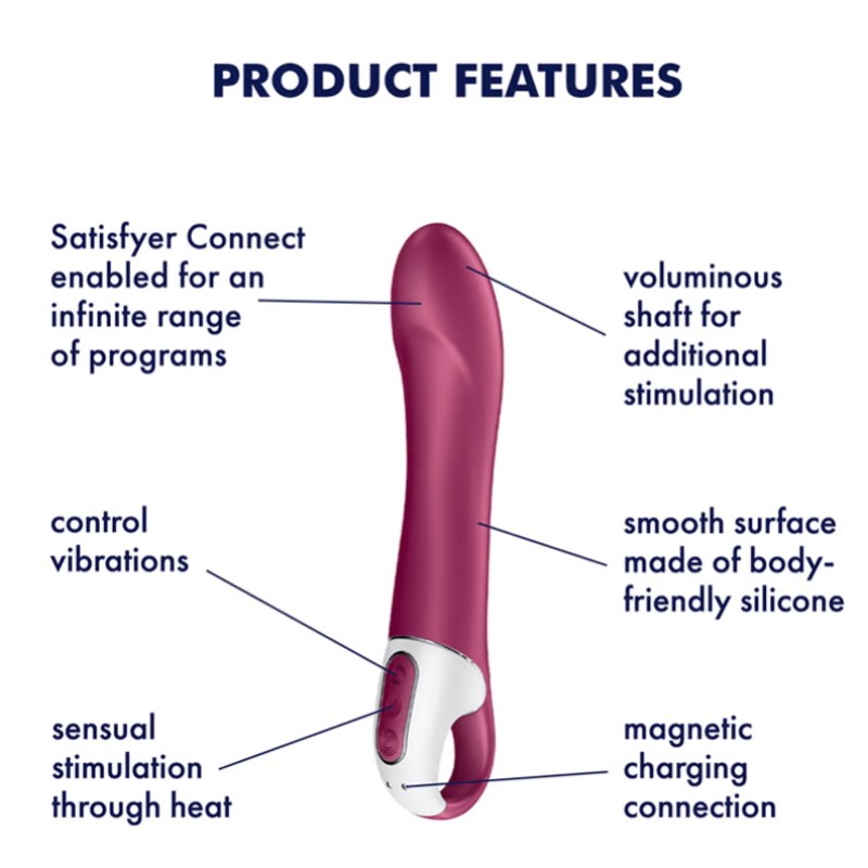 Смарт-вибратор с подогревом Satisfyer Big Heat