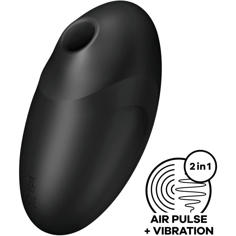 Вакуумно-волновой стимулятор клитора с вибрацией Satisfyer Vulva Lover 3 черный