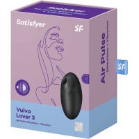 Вакуумно-волновой стимулятор клитора с вибрацией Satisfyer Vulva Lover 3 черный