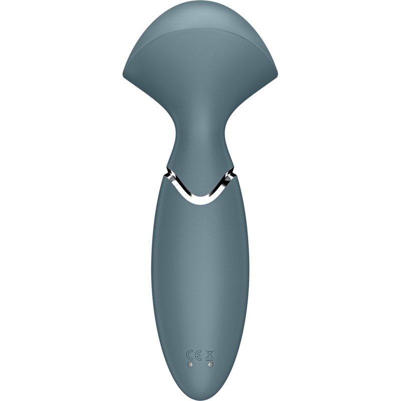 Перезаряжаемый мини-массажер с вибрацией Satisfyer Mini Wand-er серый
