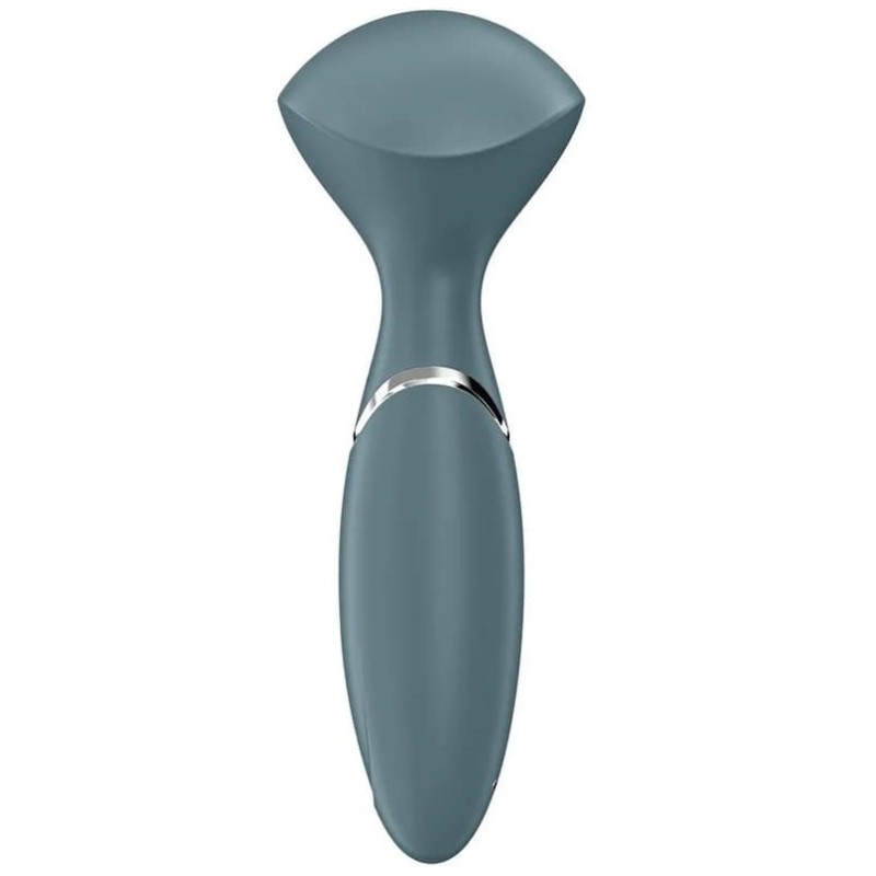 Перезаряжаемый мини-массажер с вибрацией Satisfyer Mini Wand-er серый