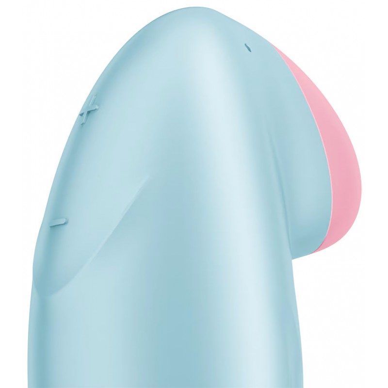 Перезаряжаемый смарт-стимулятор с вибрацией Satisfyer Tropical Tip Blue