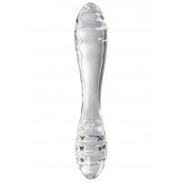 Двусторонний фаллос из стекла Satisfyer Dazzling Crystal 1 прозрачный 18 см