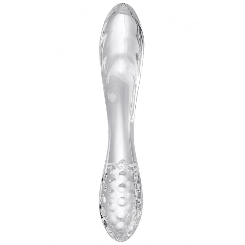 Двусторонний фаллос из стекла Satisfyer Dazzling Crystal 1 прозрачный 18 см