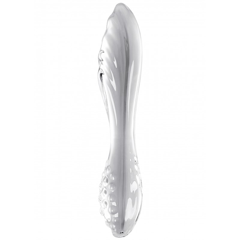 Двусторонний фаллос из стекла Satisfyer Dazzling Crystal 1 прозрачный 18 см