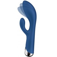 Вибратор для точки G с клиторальным стимулятором и ротацией Satisfyer Spinning Rabbit 1 Blue