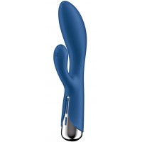 Вибратор для точки G с клиторальным стимулятором и ротацией Satisfyer Spinning Rabbit 1 Blue