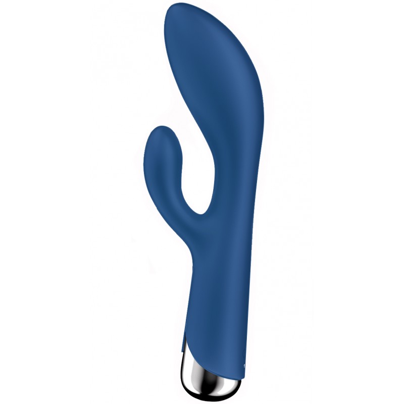 Вибратор для точки G с клиторальным стимулятором и ротацией Satisfyer Spinning Rabbit 1 Blue