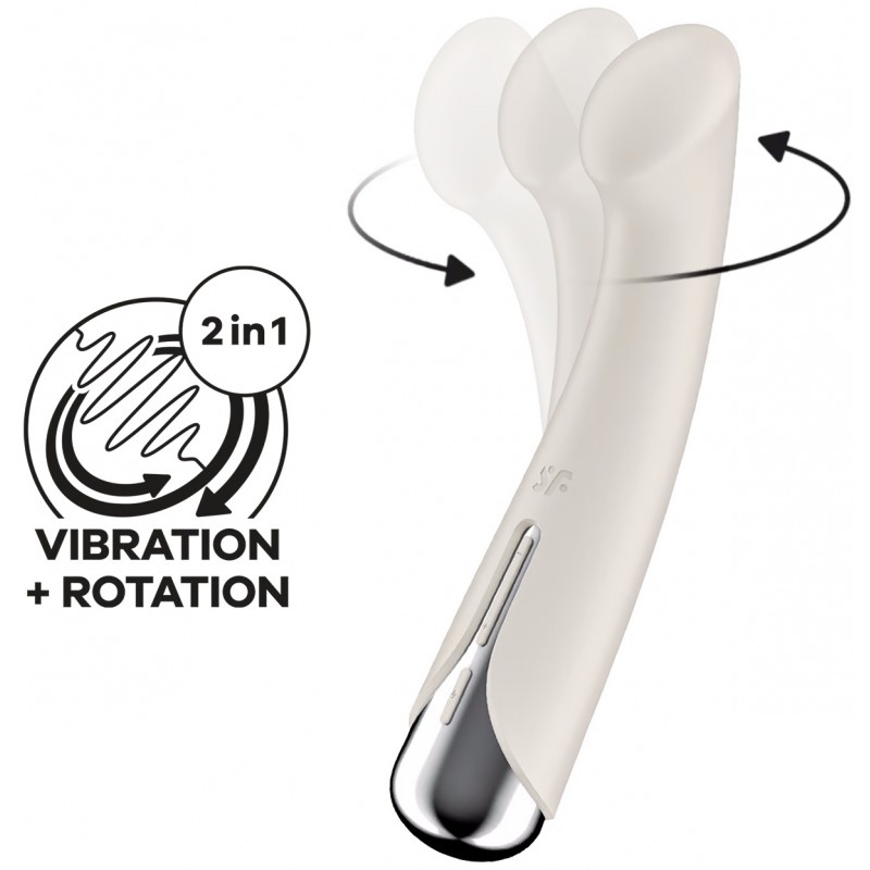 Вибратор для точки G с ротацией Satisfyer Spinning G-Spot 1 Beige