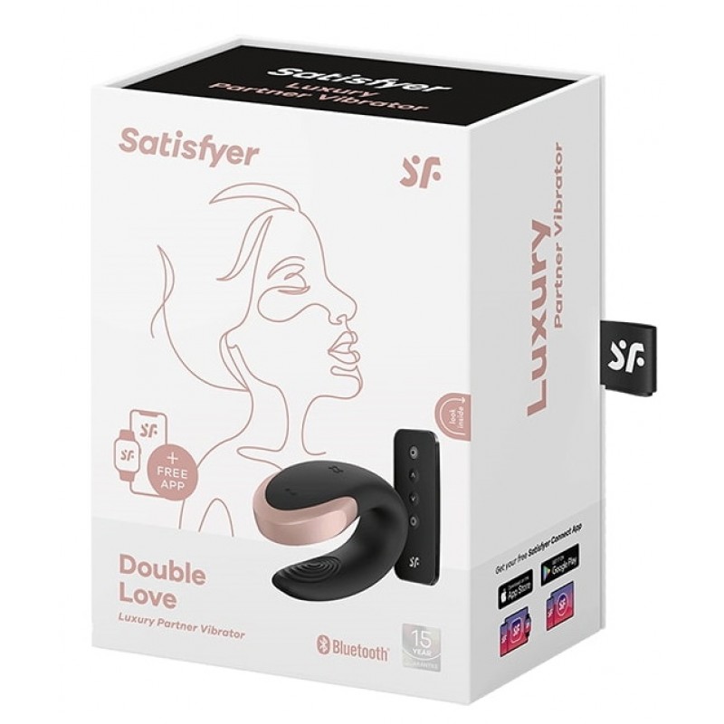 Смарт-стимулятор для пар Satisfyer Double Love черный