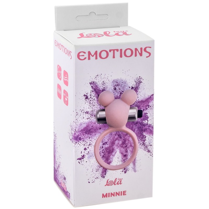Эрекционное виброкольцо Emotions Minnie Light Pink