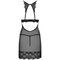 Соблазнительная полупрозрачная сорочка с трусиками-стрингами Renelia L/XL