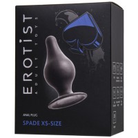 Фото Erotist Черная анальная втулка Erotist Spade XS