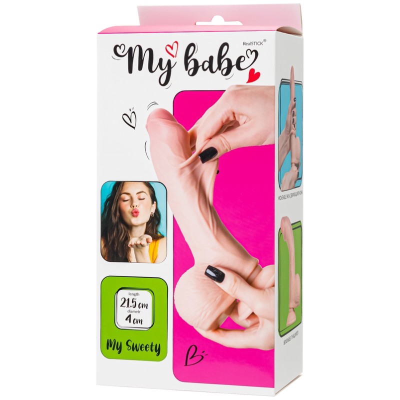Реалистичный фаллос с подвижной крайней плотью My Babe My Sweety 22 см