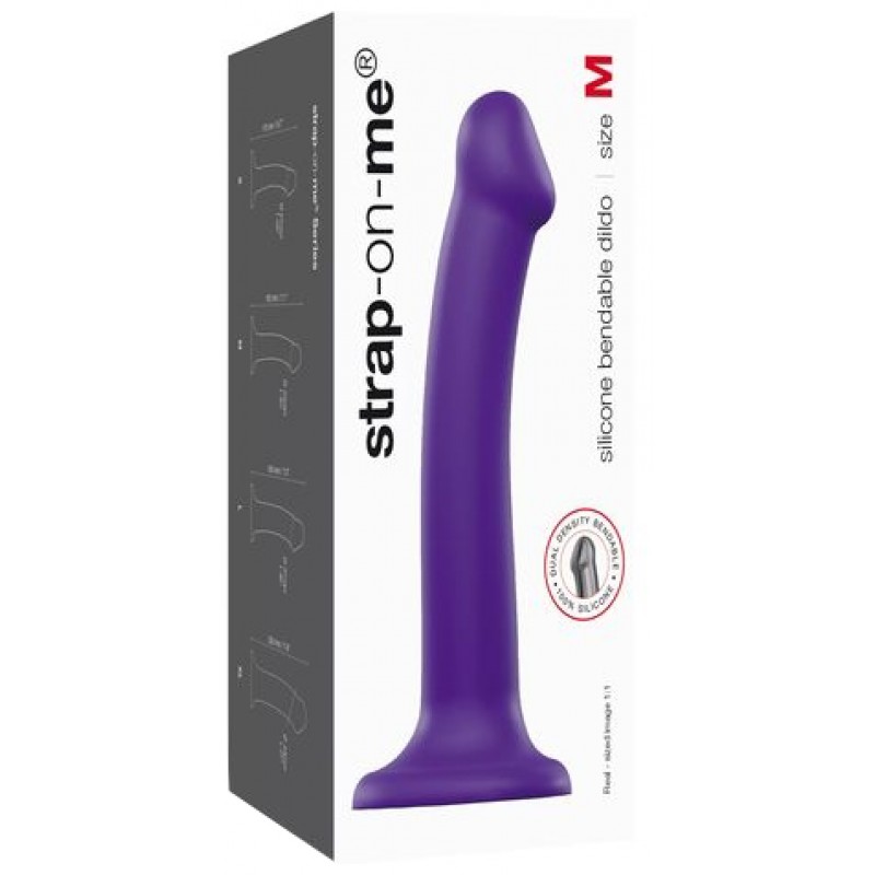 Фаллоимитатор Strap-On-Me Dildo Dual Density Semi-Realistic M фиолетовый 18 см