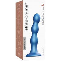 Фаллоимитатор Strap-On-Me Dildo Plug Balls L синий 17 см