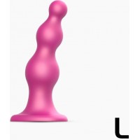 Фаллоимитатор Strap-On-Me Dildo Plug Beads L розовый 16 см