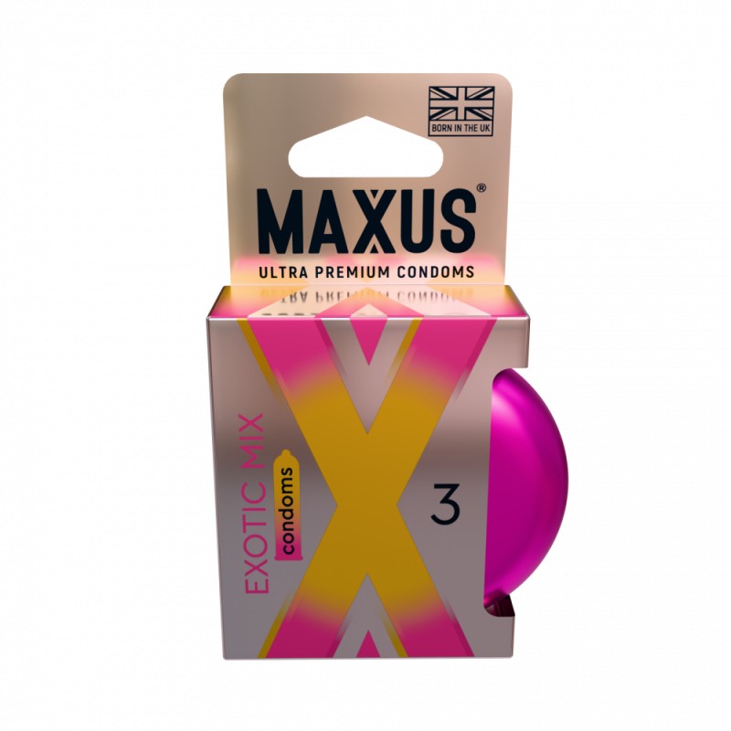 Презервативы в металлическом кейсе Maxus №3 Exotic Mix экзотический микс