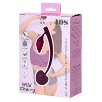 Силиконовый вагинальный шарик Jos Wild Cherry со смещенным центром тяжести