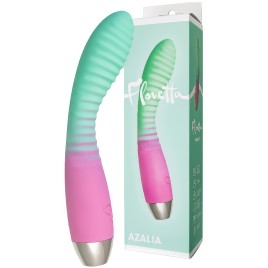 Вибратор с изогнутой рельефной головкой Flovetta Azalia