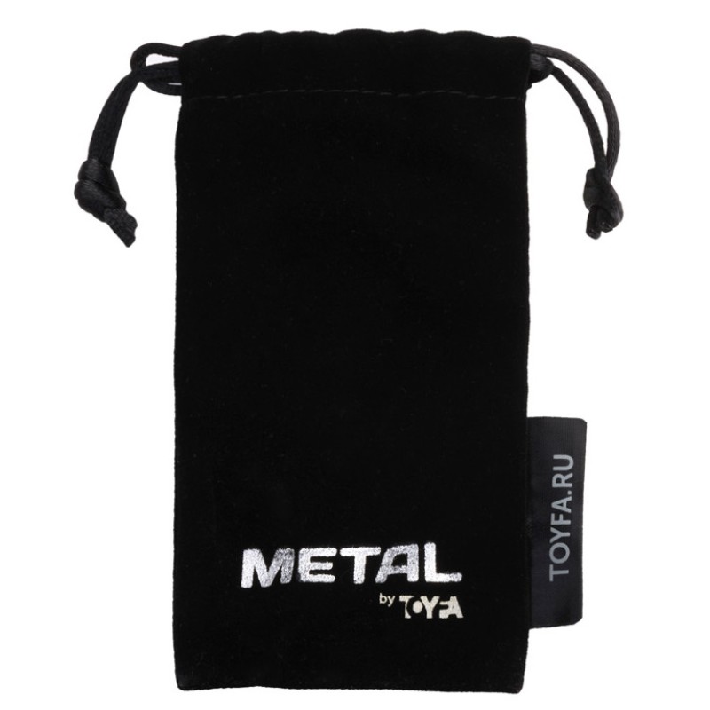 Двусторонний металлический стимулятор Metal by Toyfa 21 см