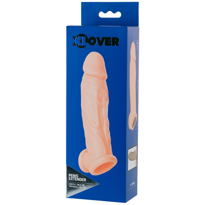 Удлиняющая насадка на пенис Toyfa XLover + 1 см