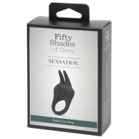 Эрекционное виброкольцо Fifty Shades of Grey Sensation с клиторальным стимулятором черное