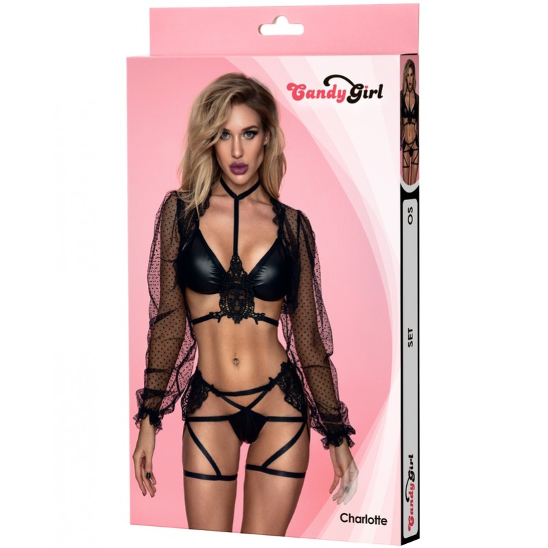 Изображение Candy Girl, Гонконг Соблазнительный комплект из материала Wetlook Candy Girl Charlotte OS