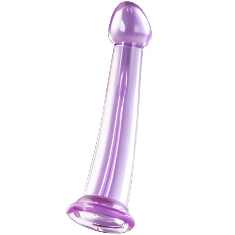 Фиолетовый фаллоимитатор Jelly Dildo M Toyfa Basic 18 см