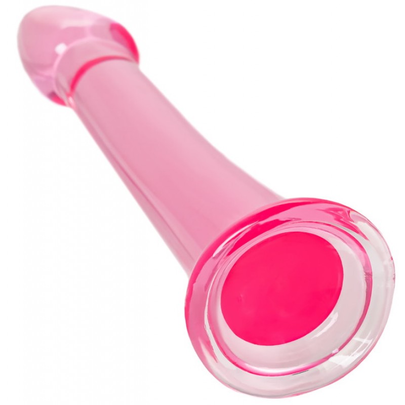Розовый фаллоимитатор Jelly Dildo XL Toyfa Basic 22 см