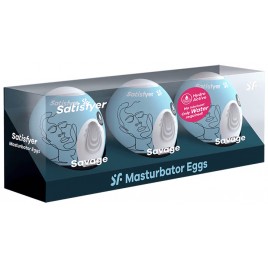 Набор яиц-мастурбаторов Satisfyer Masturbator Eggs Savage 3 шт
