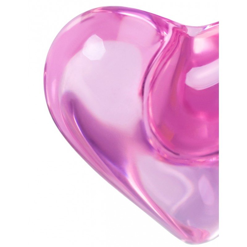 Фото Sexus Glass Cтеклянная анальная втулка Sexus Glass розового цвета 10 см