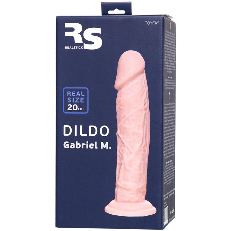 Реалистичный фаллоимитатор на присоске RealStick Silicone Gabriel M 20 см