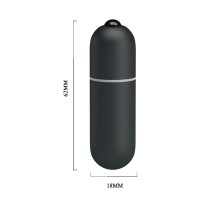 Вибропуля Mini Vibe с 10 режимами вибрации черная