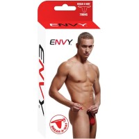 Мужские трусы-тонги на быстрой застежке Envy красные M/L