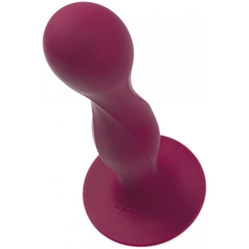 Фаллос Satisfyer Double Ball-R со смещенным центром тяжести красный 18 см