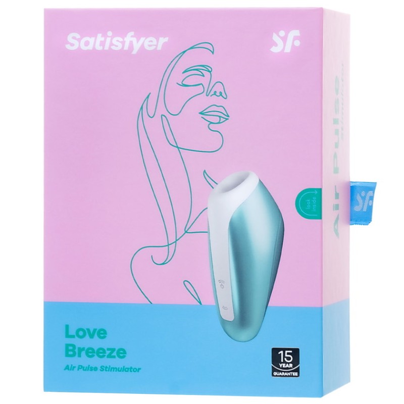 Вакуумно-волновой стимулятор клитора Satisfyer Love Breeze голубой